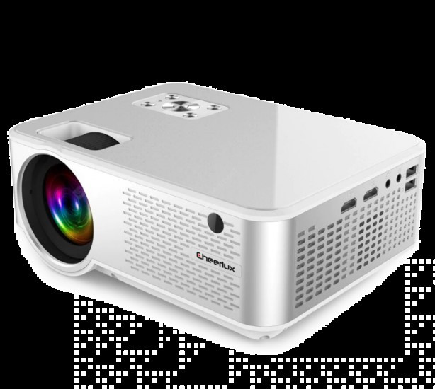 Cheerlux C9 1280x720 720P HD Smart Projector, Support HDMI x 2 / USB x 2 / VGA / AV(Black)
