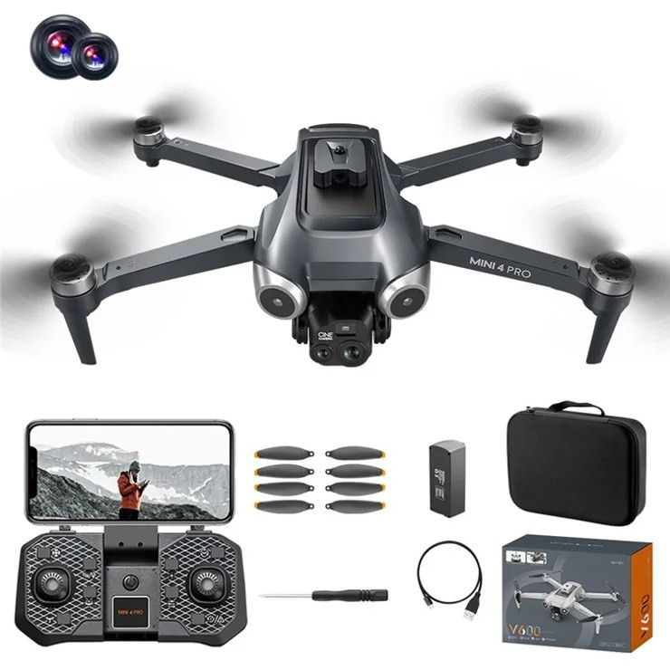 ETL Original V600 Popup Sensor Drone HD 1080 P Dual Cameras Optical Flow Positioning Long Battery Life WIFI FPV Dron RC Quadcopter Toy