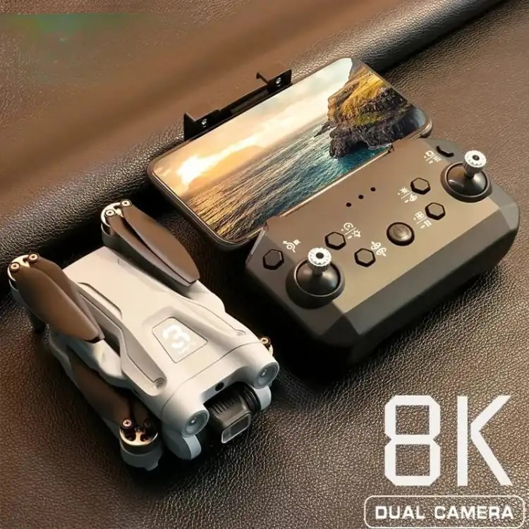 ETL Z908 Max Drone Brushless Motor Professional 720p FPV WiFi Drone for One Key Landing, Optical Flow Hover with 2 Battery