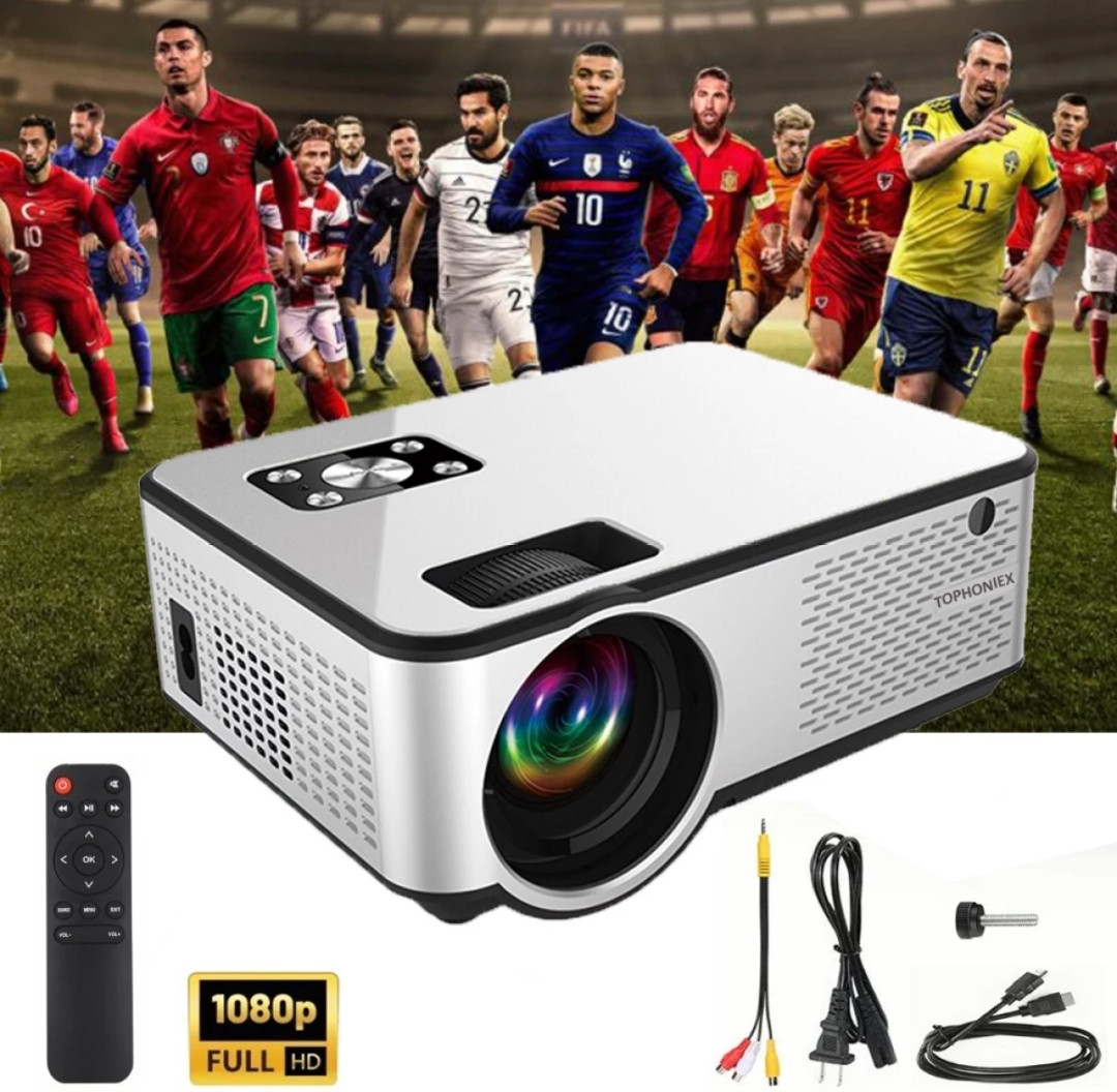 Cheerlux C9 2800 Lumens Mini HD Projector with Built-in TV Card
