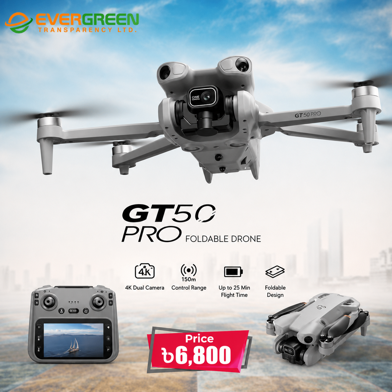 GT50 RC Screen Drone